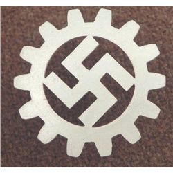 ORIG DAF NAZI CAP INSIGNIA-DEUTSCHES ARBEITS FRONT-GEAR