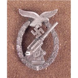 LUFTWAFFE FLAK BADGE-ORIG-BY ASSMANN-ANTI-AIRCRAFT WAR
