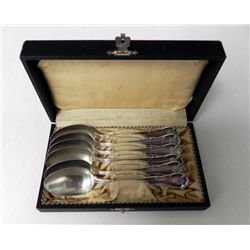 Set of Marked S.S. Spoons w/ Marked Box