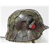 Image 3 : WWII Nazi Luftwaffe Helmet - Orig Camo Shell w/ Wire