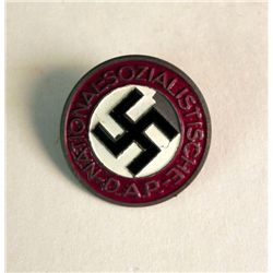 NICE ORIG NAZI PARTY MEMBER'S BADGE-NSDAP-MARKED RZM
