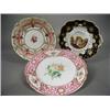 Image 1 : Three 19th century porcelain plates, the two floral plates with pattern numbers '4733' and 'A648'...