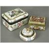 Image 1 : A Furstenburg pattern box and cover, and two others (both restored damage), largest 8.5cm Est. 10...