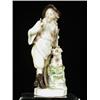 Image 1 : An 18th century Vienna porcelain figure of a goatherd, underglaze blue beehive mark, 16cm high, (...