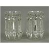 Image 1 : A pair of clear glass table lustres, 19th century, 16cm Est. 250/300...