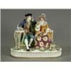 Image 1 : A large late 19th century French conversation figure group, 20cm Est. 200/250...