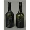 Image 1 : Two late 18th/early 19th century wine bottles both with circular seals, A/S/C/R, For All Souls Co...
