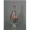 Image 1 : A Nailsea pair of ruby and white stripe glass bellows, 19th century Est. 120/150...