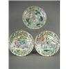 Image 1 : A pair of Cantonese plates, decorated with figures, and another with a border of animals and flow...