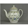 Image 1 : An 18th century pearlware pratt style punch pot, initials to body W.W., decorated with floral gar...