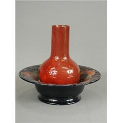 A Moorcroft bowl in the pomegranate pattern with painted and printed marks, 25.5cm diameter, (som...