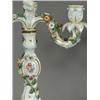 Image 2 : A pair of late 19th century Meissen candelabra each with three branches and applied and painted f...