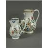 Image 1 : Two 18th/19th century Famille Rose jugs with enamelled decoration (both with damage), tallest 23c...