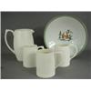 Image 1 : A Wedgwood water jug and three tankards designed by Kieth Murray, jug 21cm high, and a Royal Cope...