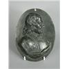 Image 1 : A 19th century cast bronze oval plaque of Cromwell, 16cm high Est. 200/250...