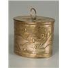 Image 1 : A Newlyn oval copper box decorated with fish and shells (stamped to base and lid), 13cm Est. 300/...
