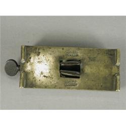 A rare 19th century brass osier cutter, stamped 'J. Buck London', 11cm long Est. 80/120...