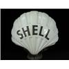 Image 1 : A glass 'Shell' petrol pump top, 50cm high 'Chance' (two cracks underneath and base chips) Est. 8...