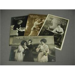 A collection of 157 postcards and promotional cards, mainly theatrical subjects Est. 50/100...