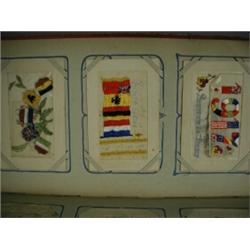 An album containing approx 132 WW1 silk postcards Est. 50/100...