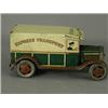 Image 1 : A tin plate and clockwork 'Express Transport' delivery van by Wells of London, (back doors missin...