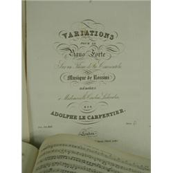 A quantity of bound and loose early 19th century sheet music, etched/printed Est. 40/60...