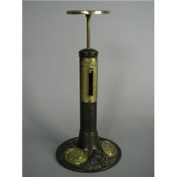 A Victorian pressed metal 'candlestick' letter scale, 20cm high Est. 150/200...