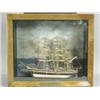 Image 1 : A cased model of The Cutty Sark, built of painted wood, case 44cm high Est. 150/200...