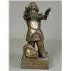 Image 1 : A bronze figure of Joan of Arc inscribed 'Dedication', 21cm high Est. 80/150...