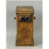 Image 1 : A Victorian burr walnut stereoscope viewer and cards, 54cm high Est. 200/300...