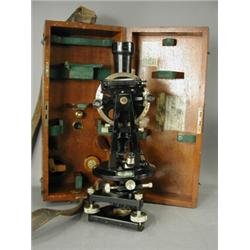 A cased Watts theodolite number 13979, dated 24.1.30 Est. 270/350...