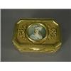 Image 1 : A late 19th century ormolu box, the rectangular top with canted corners, the centre inset with a...