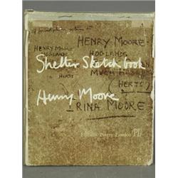 Henry Moore SHELTER SKETCH BOOK published by Editions Poetry London 1940, facsimile signature, du...