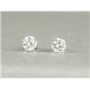 Image 1 : A pair of diamond solitaire earstuds, (total approx 1.85ct), set in 18ct white gold Est. 3250/425...