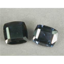 Two loose blue spinels, faceted cushion cut, 4.45cts and 4.60cts Est. 150/200...