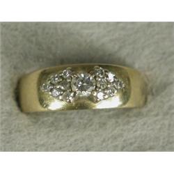 A diamond dress ring set in 9ct gold, size M 1/2 Est. 150/200...