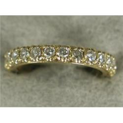 A diamond eternity ring set in 18ct gold, size K Est. 200/300...