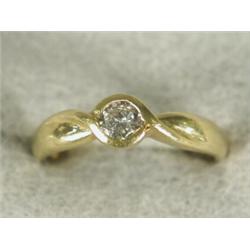 A diamond solitaire ring (0.25ct), set in 18ct gold, sise M Est. 120/150...