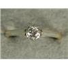 Image 1 : A diamond solitaire ring (approx 0.25ct), set in 18ct gold, size K 1/2 Est. 80/120...