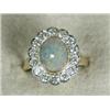 Image 1 : A diamond and opal cluster ring, size O 1/2 (Total diamond weight approx 1ct) Est. 900/1000...