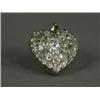 Image 1 : A late Victorian old cut diamond encrusted locket pendant with diamond set bail, 2cm long Est. 12...