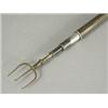 Image 1 : A George III Sheffield plate telescopic toasting fork with silver tines, indistinctly marked Est....