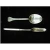 Image 1 : A George I silver marrow scoop, hallmarked London 1728, makers mark part rubbed but probably Phil...