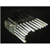 Image 1 : Six silver handled dinner knives and six similar dessert knives, 1968/69 Est. 100/200...
