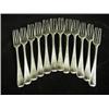 Image 1 : Twelve 18th century Old English pattern silver dinner forks (marks rubbed) Est. 150/200...