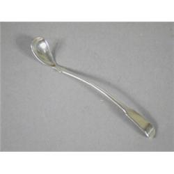 An 18th century Scottish provincial silver slender salt/mustard spoon, hallmarked for Greenock wi...