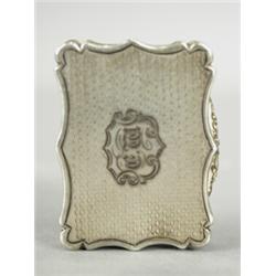 A Victorian silver vinaigrette, Birmingham 1843, 4.5cm Est. 100/120...