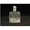 Image 1 : A good 19th/20th century continental perfume bottle with floral engraved sides and repousse white...