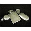 Image 1 : Five silver items: Two stamp cases Two sovereign cases and An aide memoire, all hallmarked Est. 1...