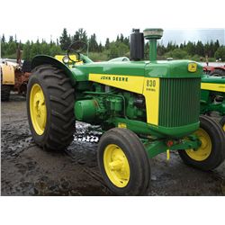 JOHN DEERE 830 DIESEL TRACTOR